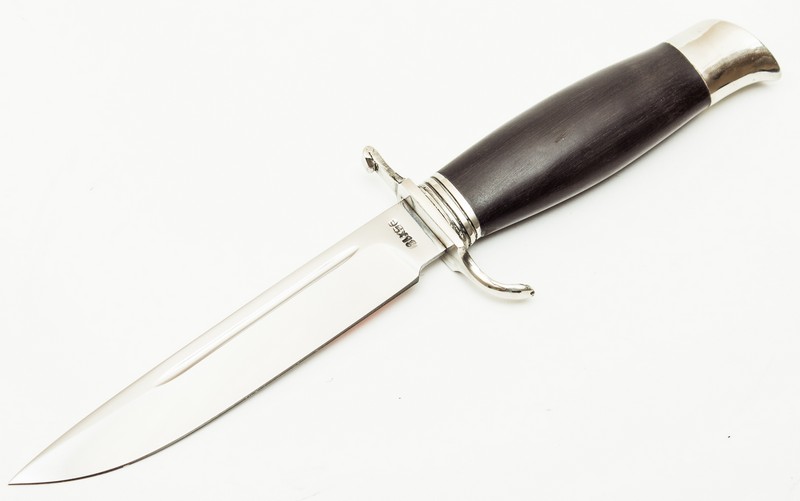 Нож Финка НКВД, кованая, сталь 95х18, мельхиор