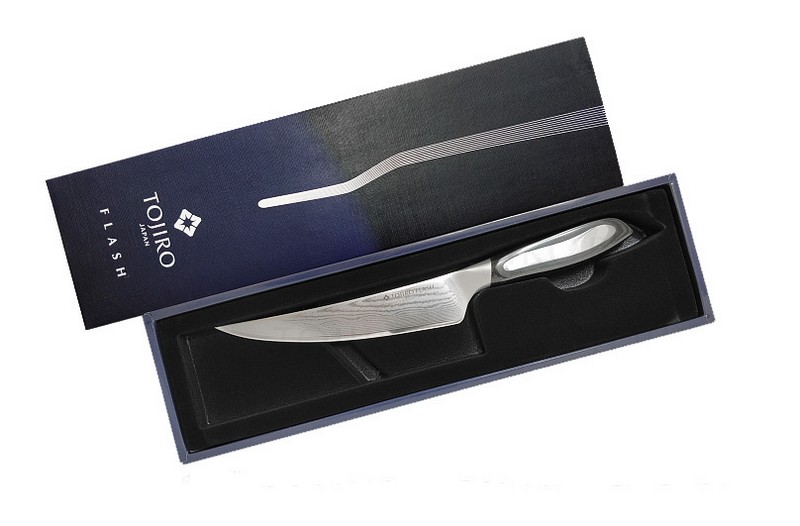 Нож Филейный Tojiro Flash, FF-ABO165, сталь VG-10, чёрный