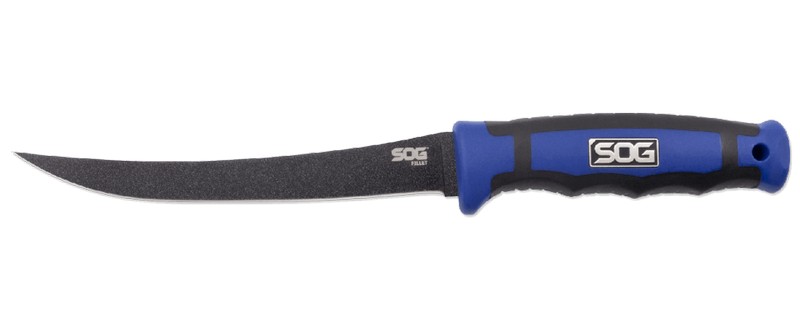 Филейный нож Fillet Knife 6'' - SOG FLT31K, сталь 5Cr15MoV, рукоять термопластик GRN с резиновыми вставками