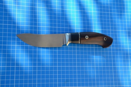 Нож Скинер - сталь PGK, нейзильбер, G10, рог буйвола, зирикот, мозаичные пины.