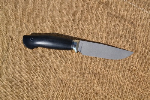 Нож Егерь - сталь CPR, мельхиоровое литьё, G10, микарта.