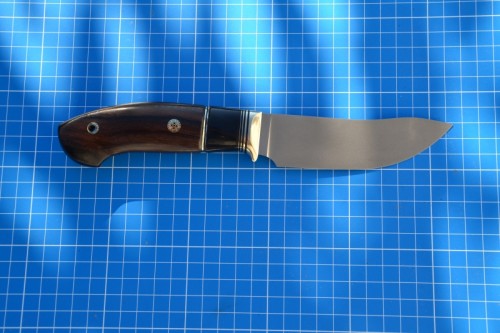 Нож Скинер - сталь PGK, нейзильбер, G10, рог буйвола, зирикот, мозаичные пины.