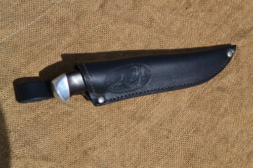 Нож Легионер-сталь 95Х18, дюраль, фибра, граб.